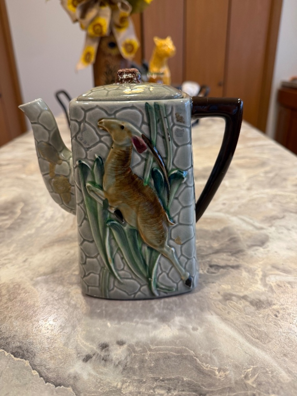 Antique Japanese art, deco tea pot, Tilso L. Battling & Sons